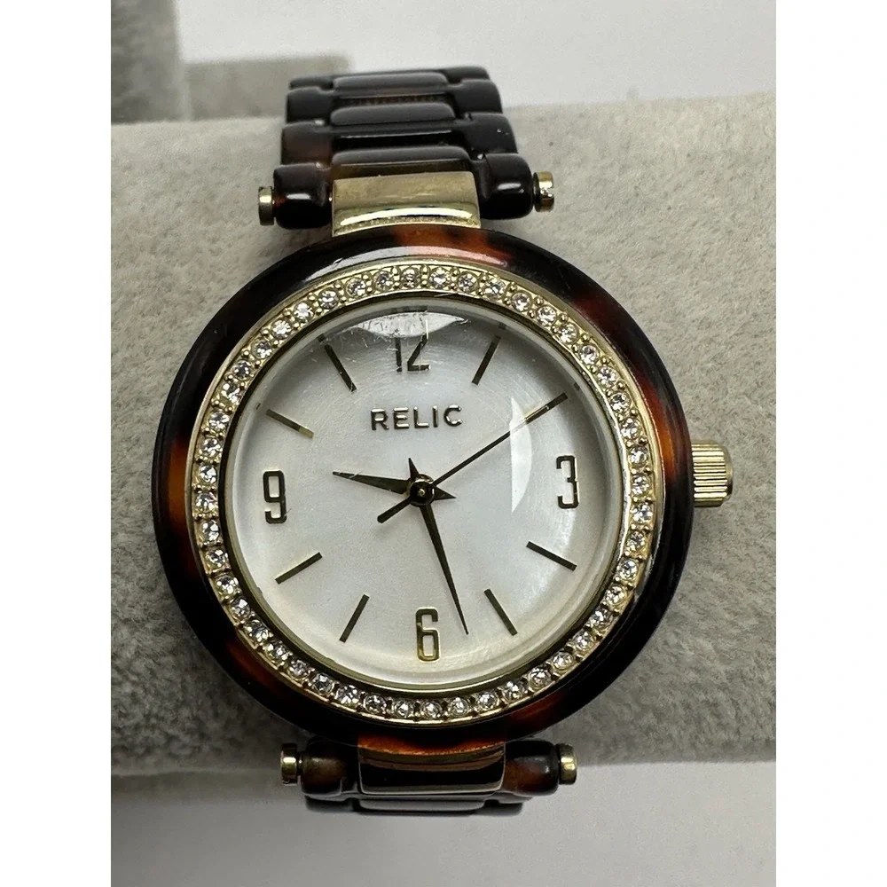 Relic ZR34137 New Battery Ladies MOP Watch 32MM 6.75